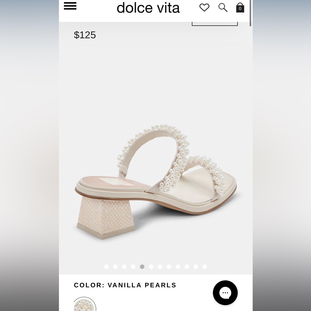 Dolce Vita Vanilla Pearl Heels